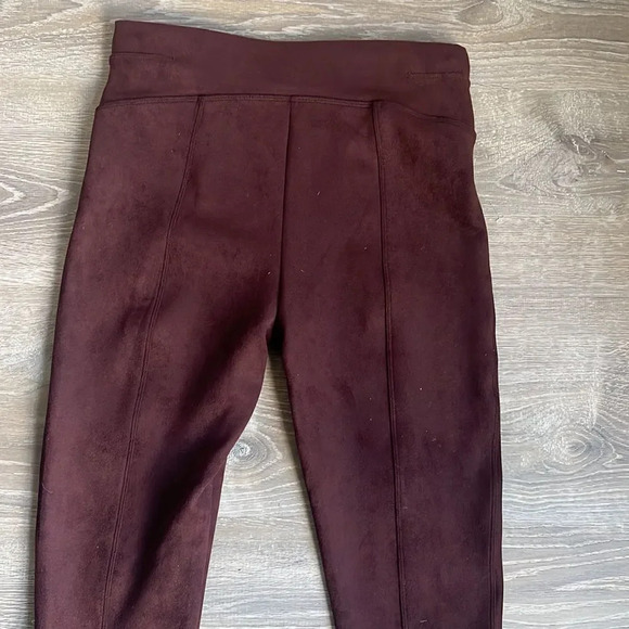 SPANX SUEDE LEGGING Dark Terracotta - Picture 12 of 14